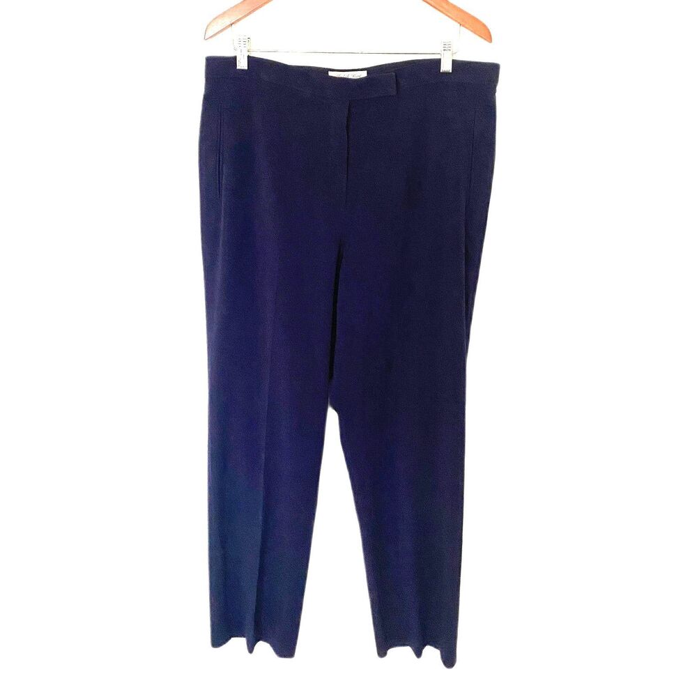 Judith Hart Collection Side Pockets Navy Blue Dress Pants Office Core Sz 14